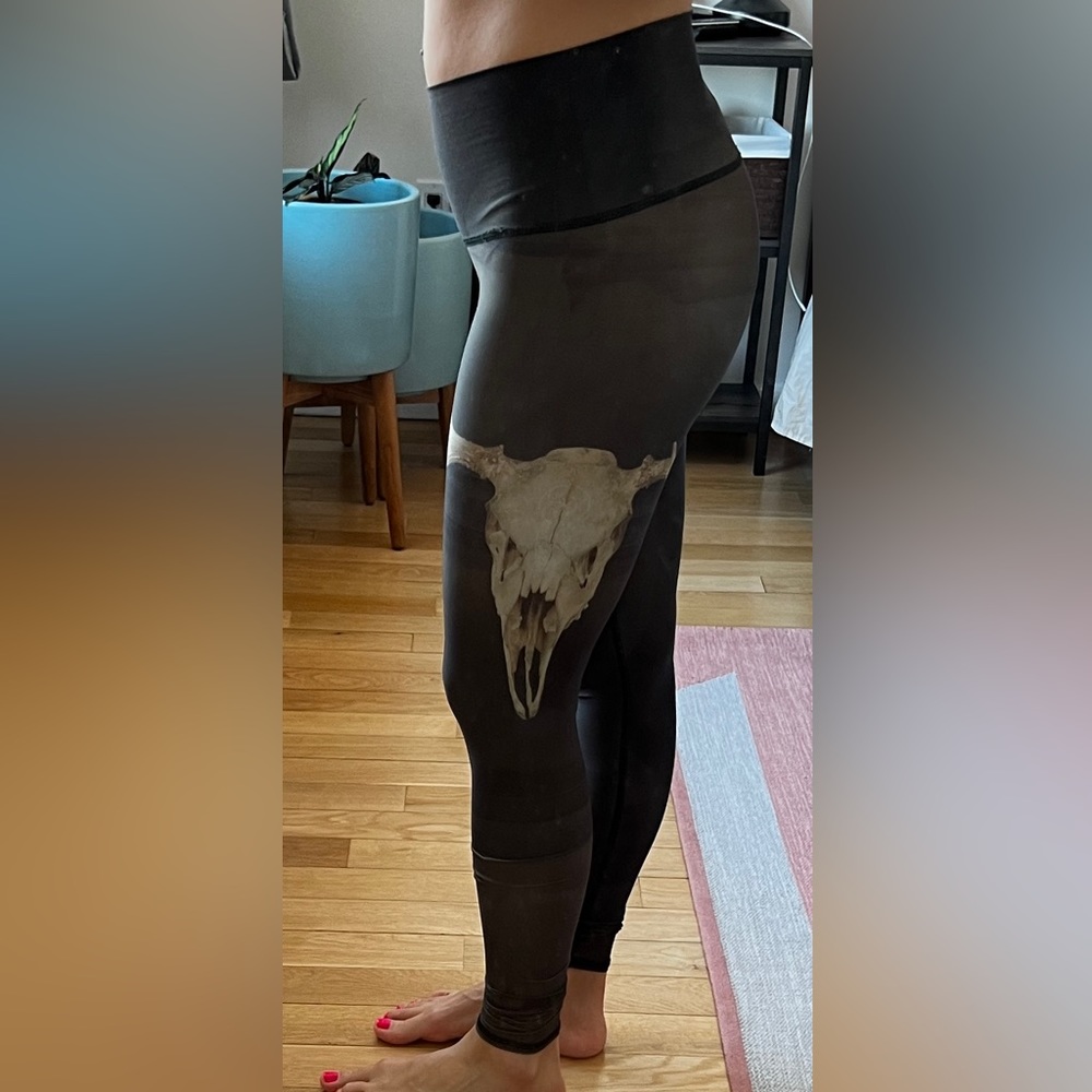 High-rise leggings with print
